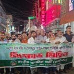বরিশালে এনসিপির মশাল মিছিল