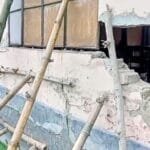 সন্ন্যাসতলা নাসরিন সিদ্দিকী বালিকা উচ্চ বিদ্যালয়ের ভবন ধস: খোলা মাঠেই চলছে পাঠদান