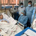 চিকিৎসাধীন বিদ্যুৎমন্ত্রীকে দেখতে হাসপাতালে গেলেন রাষ্ট্রপতি