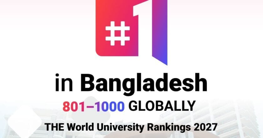 টাইমস হায়ার এডুকেশন র্যাংকিং ২০২৭: বাংলাদেশের শীর্ষে ড্যাফোডিল ইউনিভার্সিটি